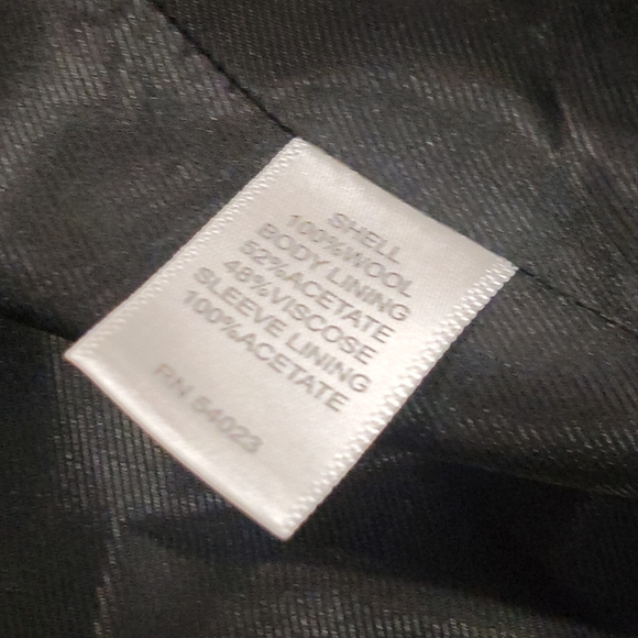 40R Men's Banana Republic Modern Fit Blazer Gray 100% Wool 3 Button Sport Coat - Picture 9 of 9